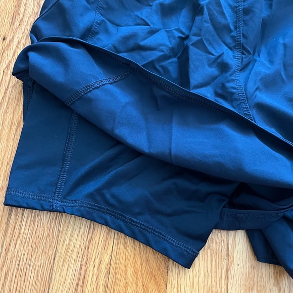 Double layered workout shorts / dark blue - Picture 3 of 4